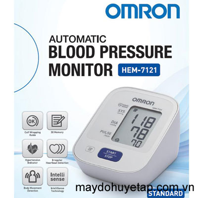 tính năng nổi bật của máy đo huyết áp Omron hem7121